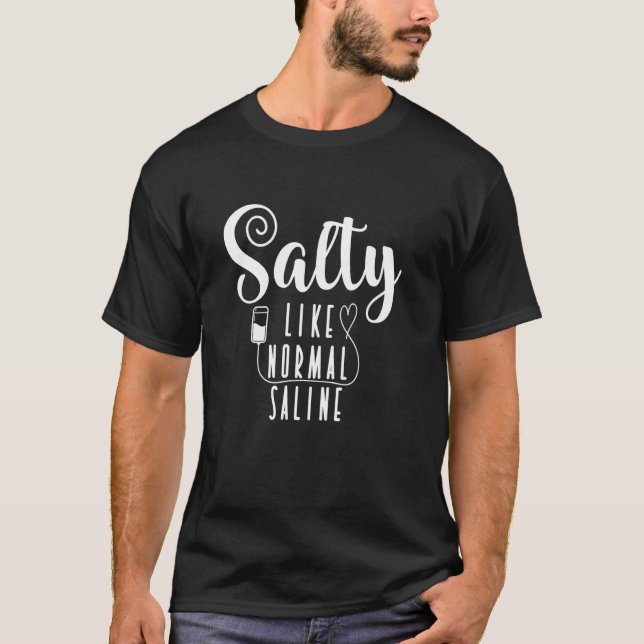 Camiseta Salgado como solução salina normal (Frente)