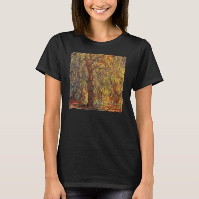 Camiseta Salgueiro Chorão por Claude Monet, Arte Fina Vinta (Frente)