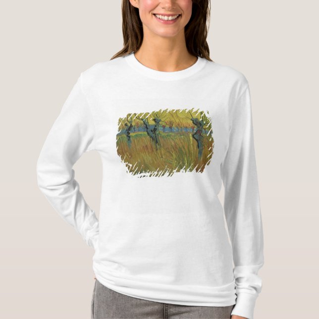 Camiseta Salgueiros Pollarded | de Vincent van Gogh, ajuste (Frente)