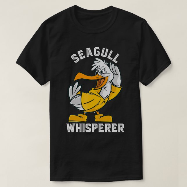 Camiseta Salgull Whisperer Chamando Squawk Gull Seagull Lov (Frente do Design)