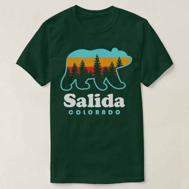 Camiseta Salida Colorado Bear Salida Colorado (Frente do Design)