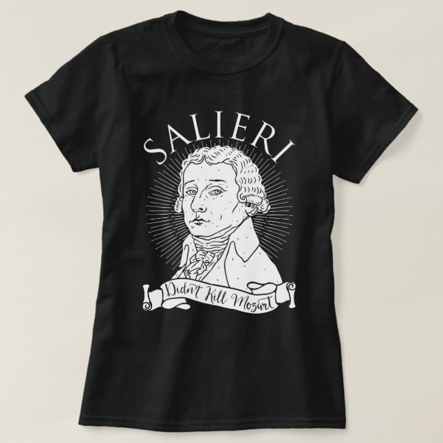 Camiseta Salieri não Matar Mozart (Frente do Design)