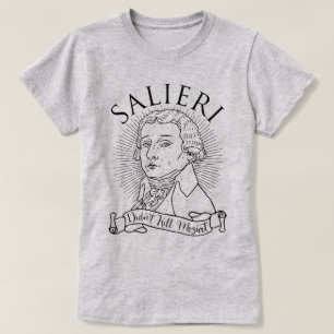 Camiseta Salieri não matou Mozart
