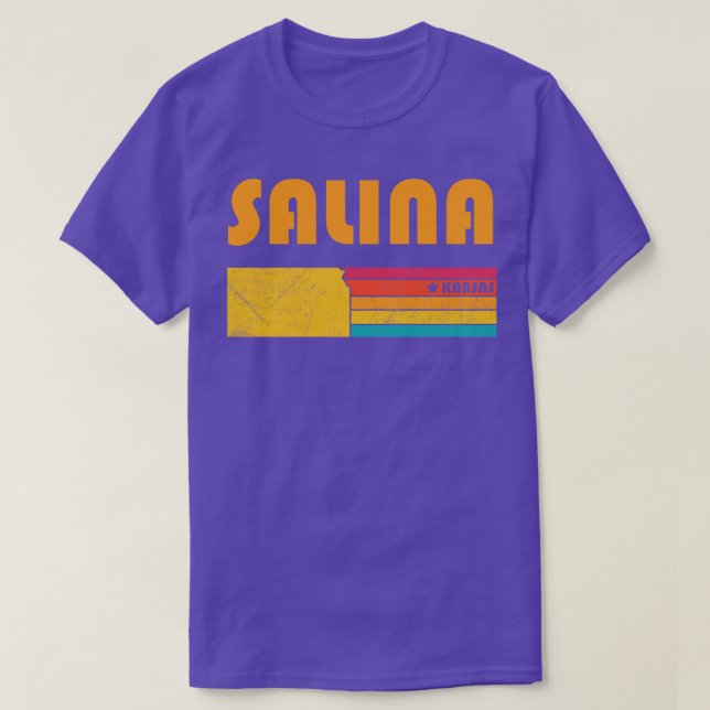 Camiseta Salina Kansas Vintage desapontou Souvenir (Frente do Design)