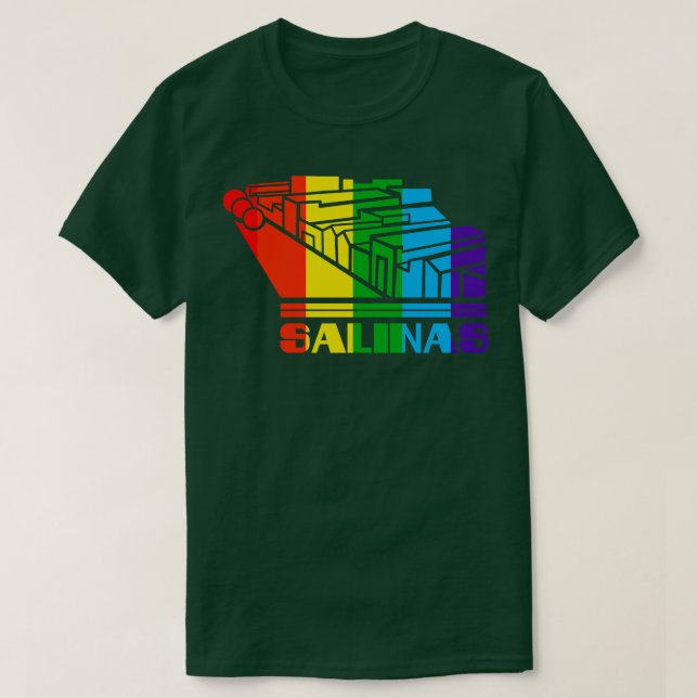 Camiseta Salinas Pride Salinas Gift LGBT Apoiante T (Frente do Design)