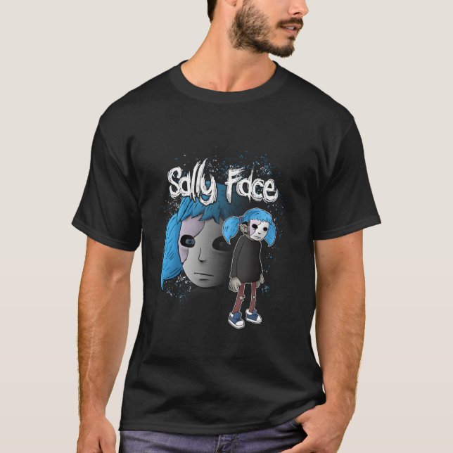Camiseta Sally Face Detetive Hero Character Pose (Frente)