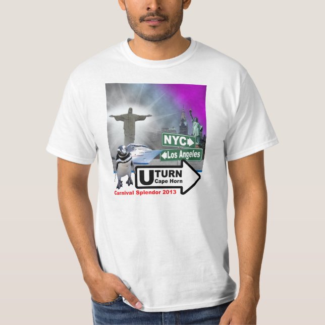 Camiseta Sally o pinguim em torno do impressão da parte (Frente)