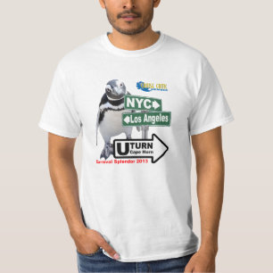 Camiseta Sally os sinais do centímetro cúbico do pinguim