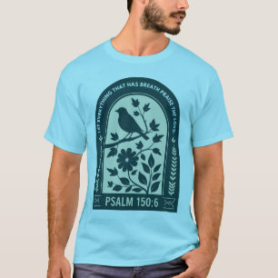 Camiseta Salm 150:6 Tee Cristão - Louvado Senhor