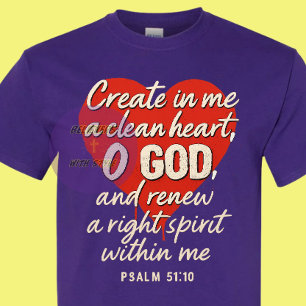 Camiseta Salm 51:10 - Christian
