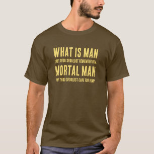 Camiseta Salm 8:4 O que é Man Starry Sky