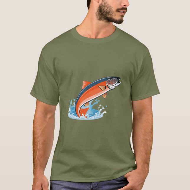 Camiseta Salmão (Frente)