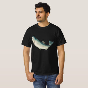 Camiseta Salmão da Califórnia por S.A. Kilbourne, Peixe Vin