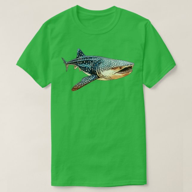 Camiseta Salmão de baleia 4 (Frente do Design)