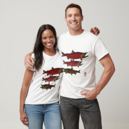 Camiseta Salmão de desova (frontal e traseira) - Teto de ma