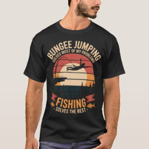 Camiseta Salmão de Pesca de Truta de Pulo de Elástico Pesca
