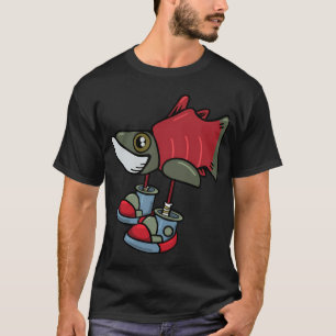 Camiseta Salmão de Tênis