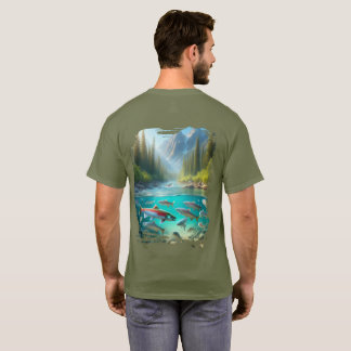 Camiseta Salmão Kokanee Pine Stream