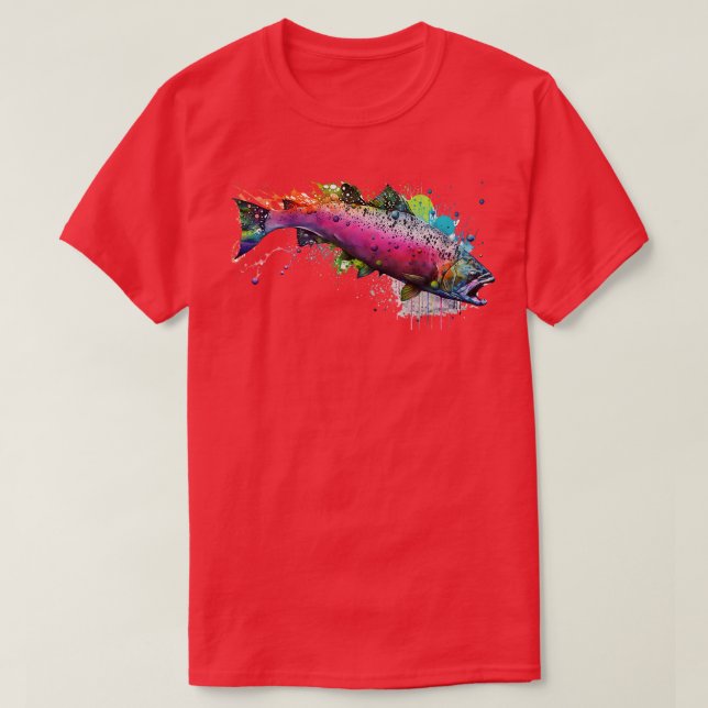 Camiseta Salmão Rosa (Frente do Design)