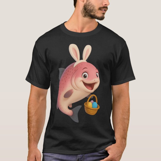 Camiseta Salmão Rosa de Páscoa (Frente)