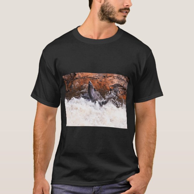 Camiseta Salmão saltador (Frente)