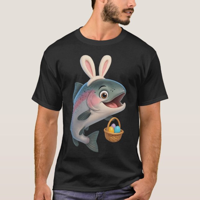 Camiseta Salmão Steelhead de Páscoa 1 (Frente)