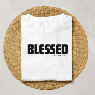 Camiseta Salmo 119: 1 cristão de fé minimalista