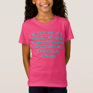 Camiseta Salmo 146:9 O Senhor Protege os Estrangeiros...