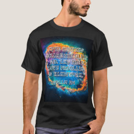 Camiseta Salmo 19:1 Os Céus Declarando a Glória de Deus