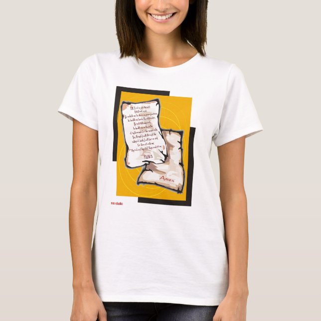 Camiseta salmo 23 (Frente)