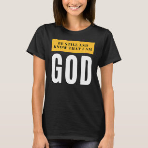 Camiseta Salmo 46 10 Ainda e sei que sou Deus cristão