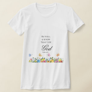 Camiseta Salmo 46:10 Fique quieto e saiba