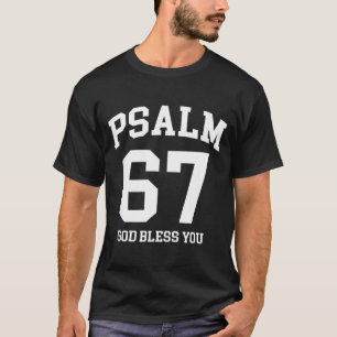 Camiseta Salmo 67 Cristão 6 7 Seis Sete Jesus Meme Divertid