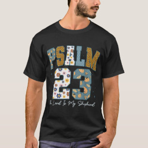 Camiseta Salmo Cristão 23 Retro O Senhor é Meu Pastor B