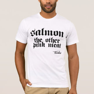 Camiseta Salmões a outra carne cor-de-rosa