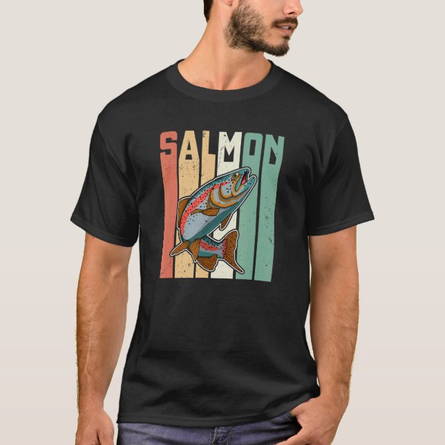 Camiseta Salmon Fish Fishing Holidays Scandinavia Norway (Frente)