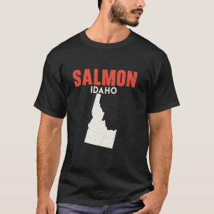 Camiseta Salmon Idaho EUA State America Viagem Idahoan