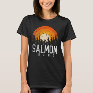 Camiseta Salmon Idaho Retro Style Vintage 70s 80s 90s