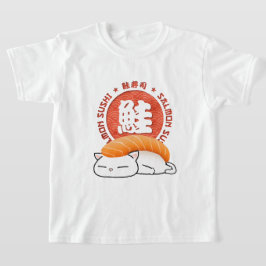 Camiseta Salmon Sushi Cat