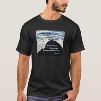 Camiseta Salmos 40:1,2 Esperei pacientemente pelo Senhor...
