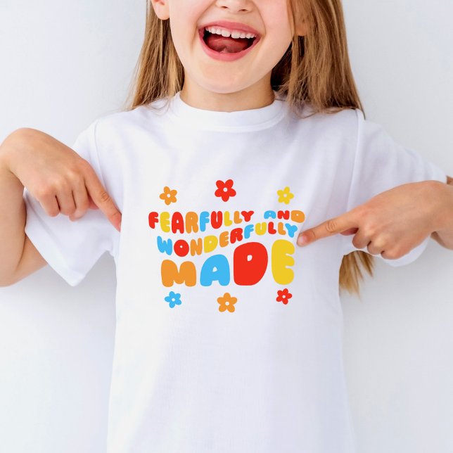 Camiseta Salmos Retro Feliz E Maravilhosamente Feitos 139:1 (Criador carregado)