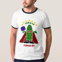 Camiseta Salmoura engraçada do super-herói de Pickleball