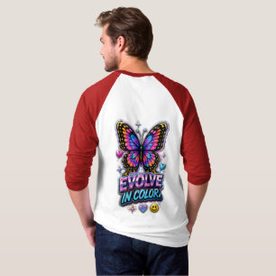 Camiseta Salpico de Cor Vibrante 