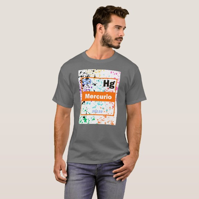 Camiseta Salpico de Metal Líquido (Frente Completa)
