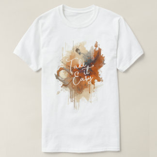 Camiseta Salpico de Outono Abstrato