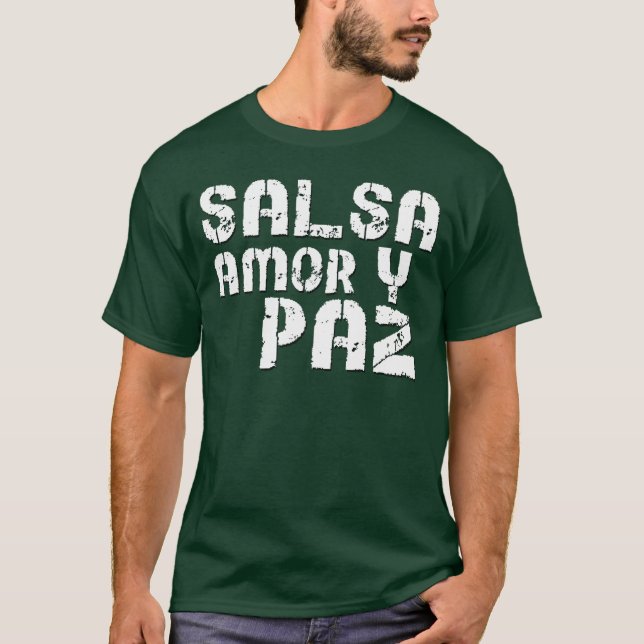 Camiseta Salsa Amor y Paz (Frente)