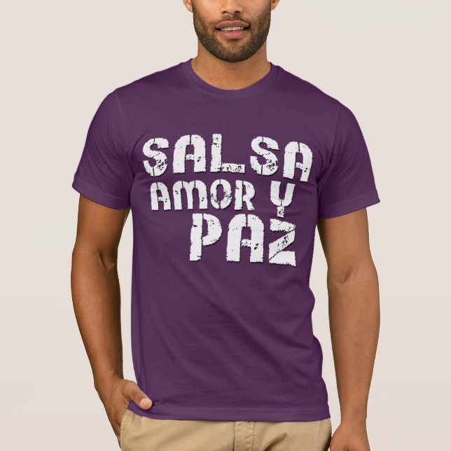 Camiseta Salsa Amor y Paz (Frente)