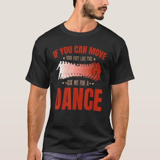 Camiseta Salsa Bachata Kizomba Mova seus pés para um latim (Frente)