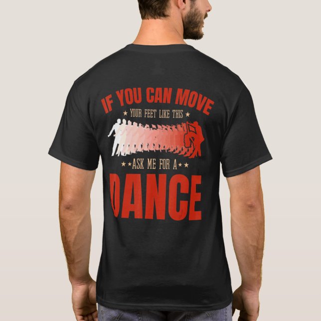 Camiseta Salsa Bachata Kizomba Mova seus pés para um latim (Verso)