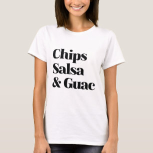 Camiseta Salsa Chips E Guac
